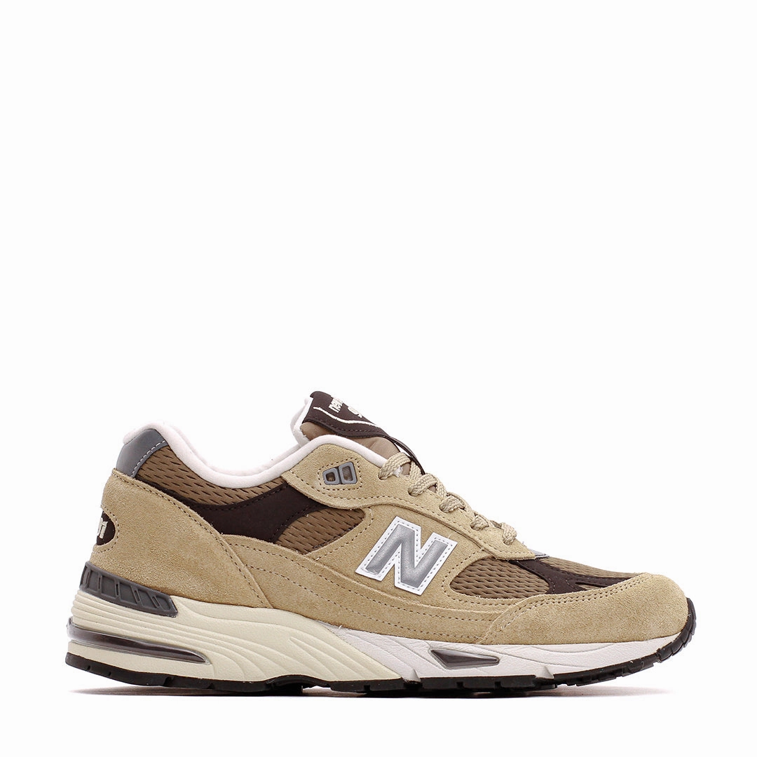 Effortless Fit Soft Touch New Balance Men 991v1 Pale Khaki Made In UK M991CGB