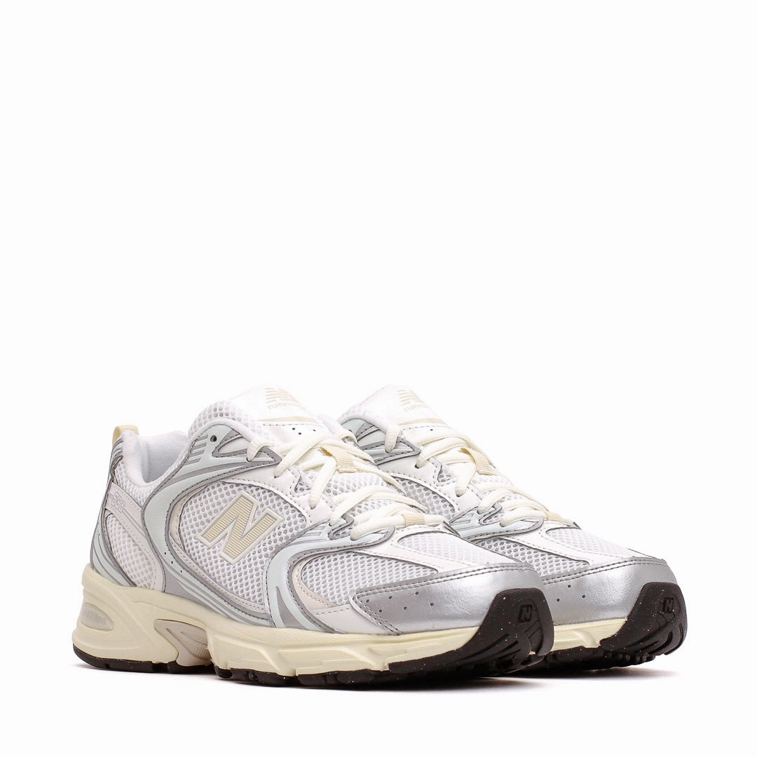 New Balance Unisex 530 Silver Metallic Linen U530ESB Lightweight Upper
