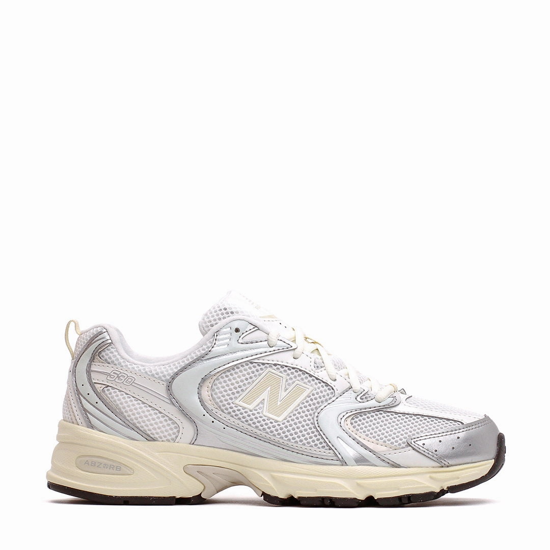 New Balance Unisex 530 Silver Metallic Linen U530ESB Parent Hike Unisex Design