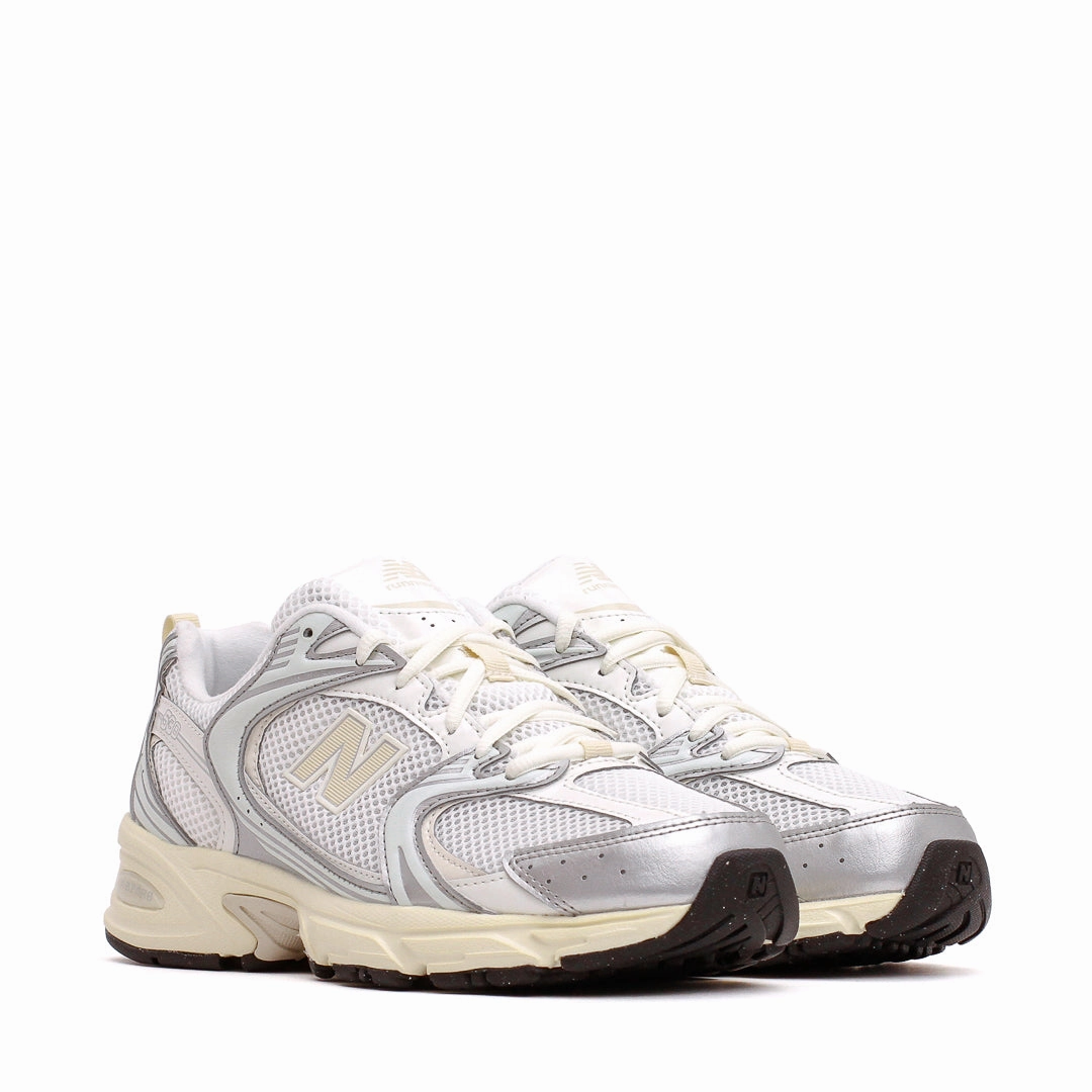 New Balance Unisex 530 Silver Metallic Linen U530ESB Lightweight Upper