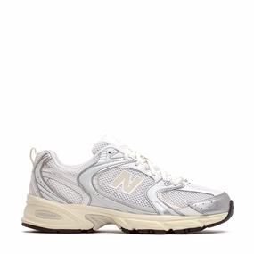 New Balance Unisex 530 Silver Metallic Linen U530ESB Parent Hike Unisex Design
