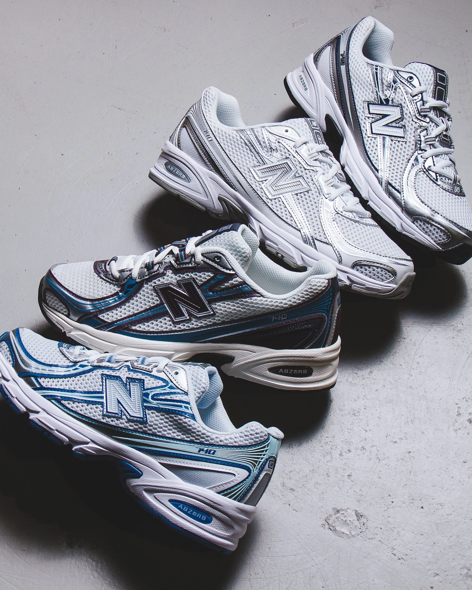 New Balance Unisex 740 Ice Blue U740LB2 Quick Step-In Comfort