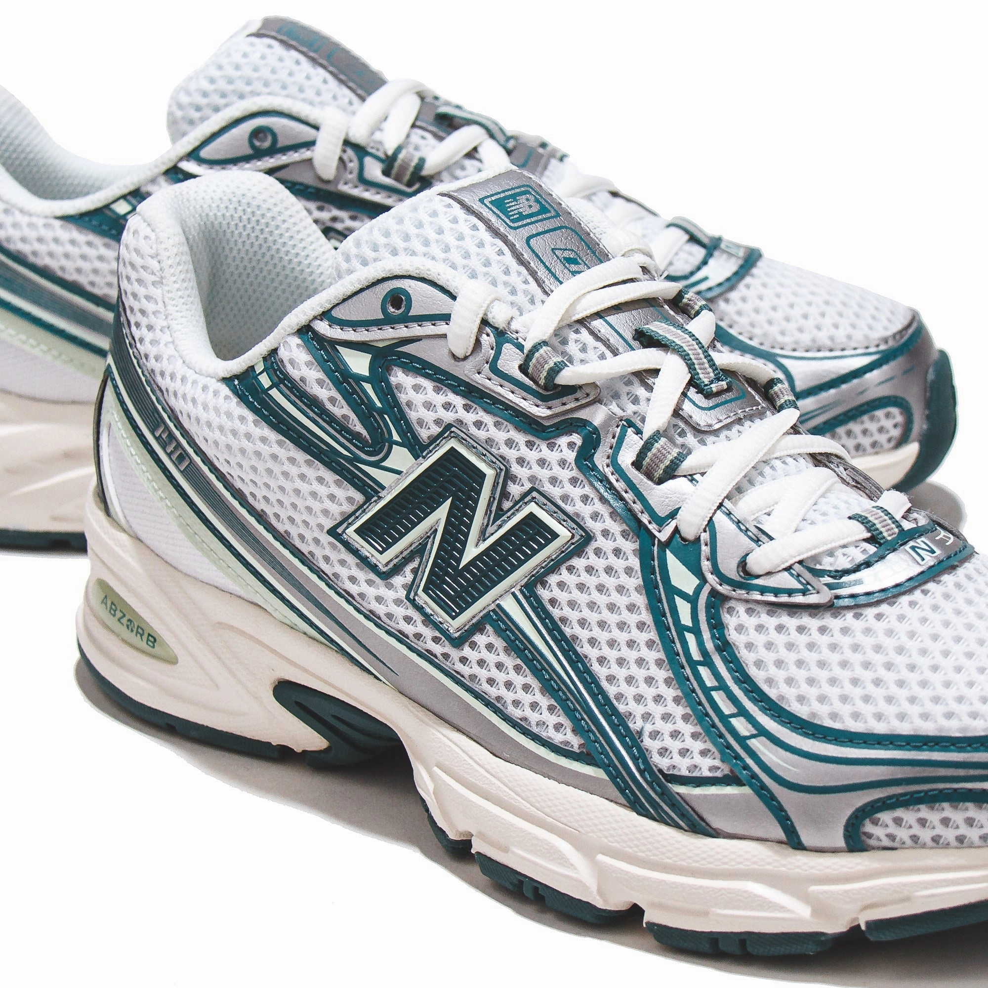 New Balance Unisex 740 White Green U740GR2 Flexible Step-Out