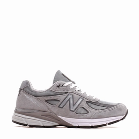 Relaxed Fit New Balance Unisex 990v4 Made In USA Grey U990GR4