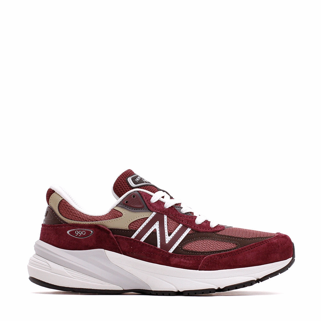 New Balance Unisex 990v6 Burgundy Made In USA U990BT6 Star Step Runway Pop