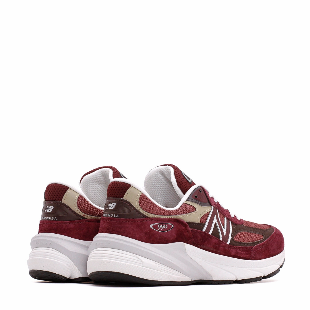 New Balance Unisex 990v6 Burgundy Made In USA U990BT6 Trendy Look