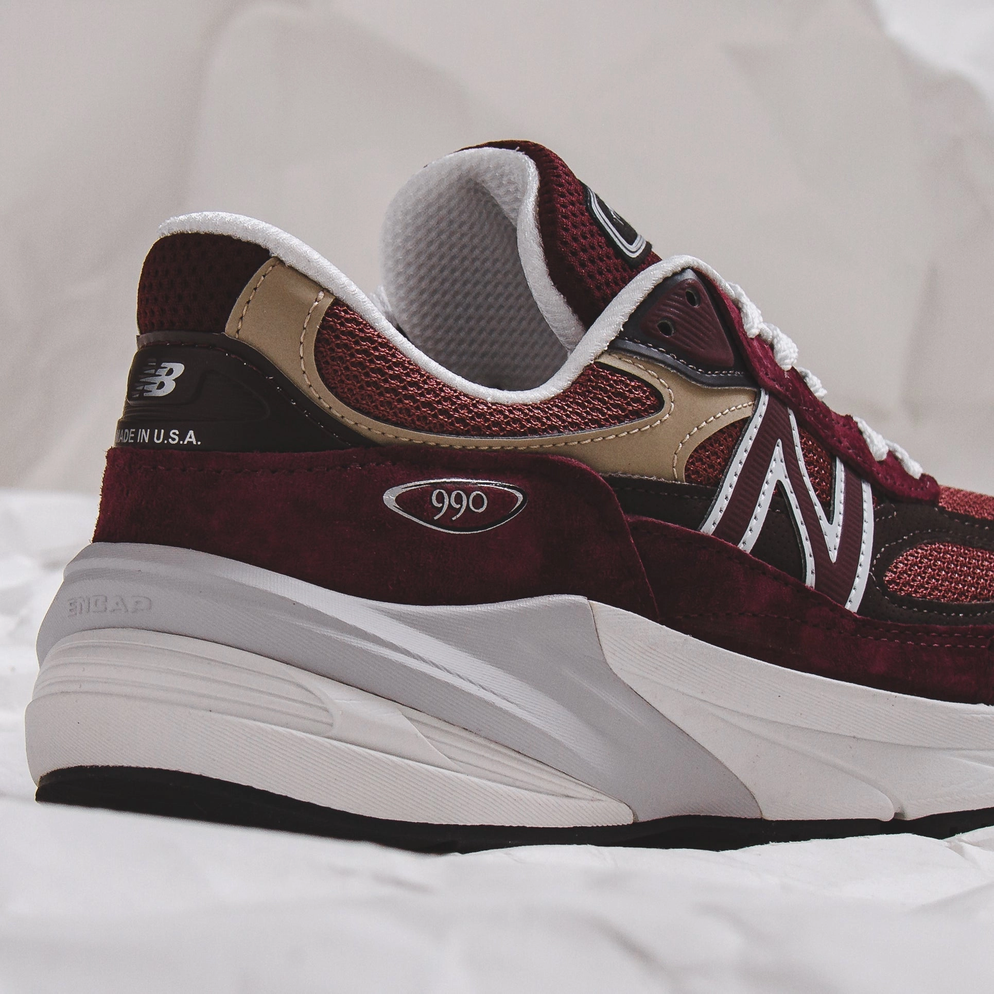 New Balance Unisex 990v6 Burgundy Made In USA U990BT6 Urban Lookbook