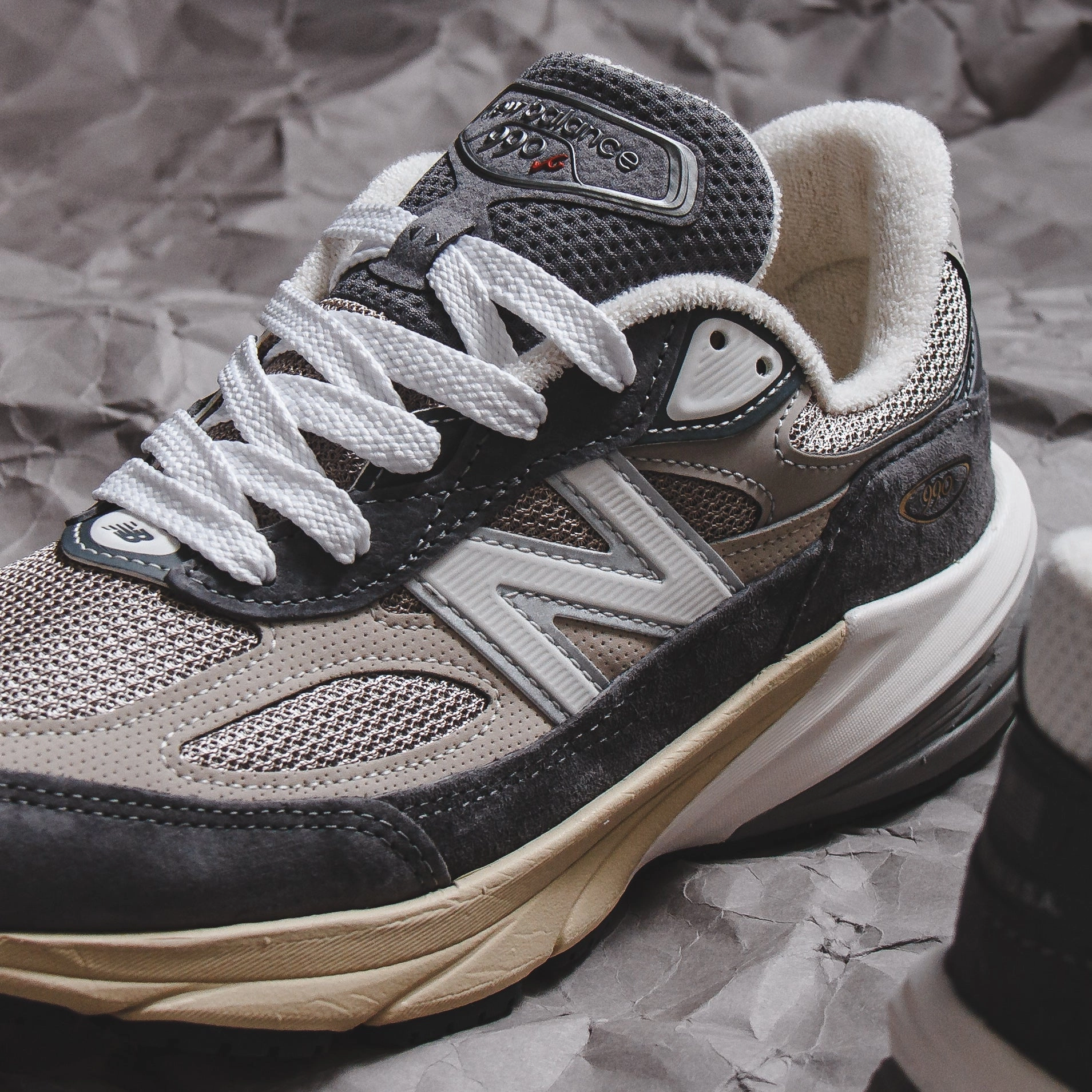 New Balance Unisex 990v6 Castlerock U990GR6 Durable Stitch