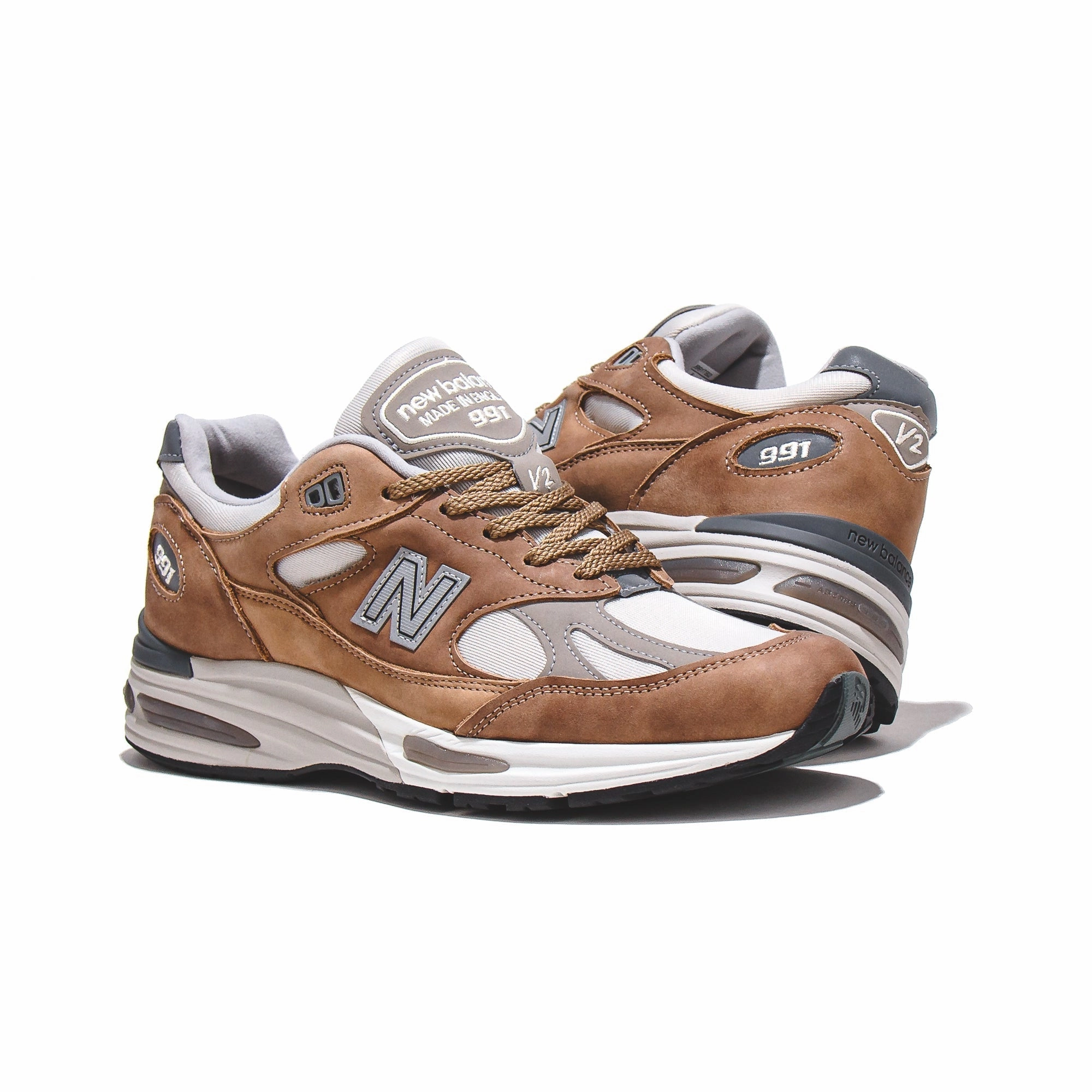 New Balance Unisex 991v2 Coco Mocca Made In UK U991TB2 Soft Step-On Glide Layer