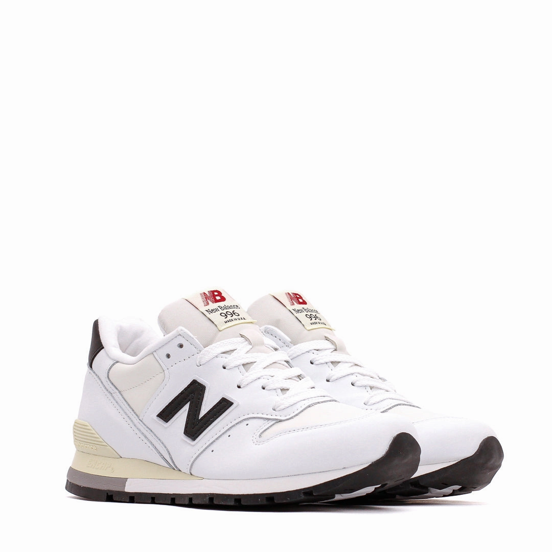 New Balance Unisex 996 White Made In USA U996TC Quick Step-On Comfort Layer