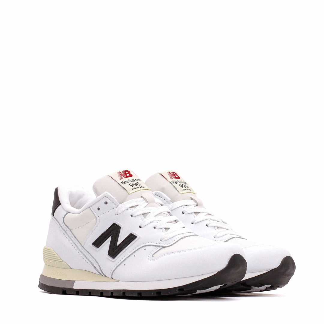 New Balance Unisex 996 White Made In USA U996TC Quick Step-On Comfort Layer