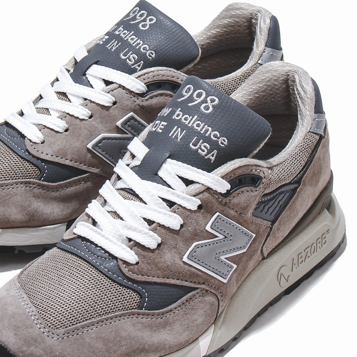 New Balance Unisex 998 Grey Made In USA U998GR Light Step Glide-Out