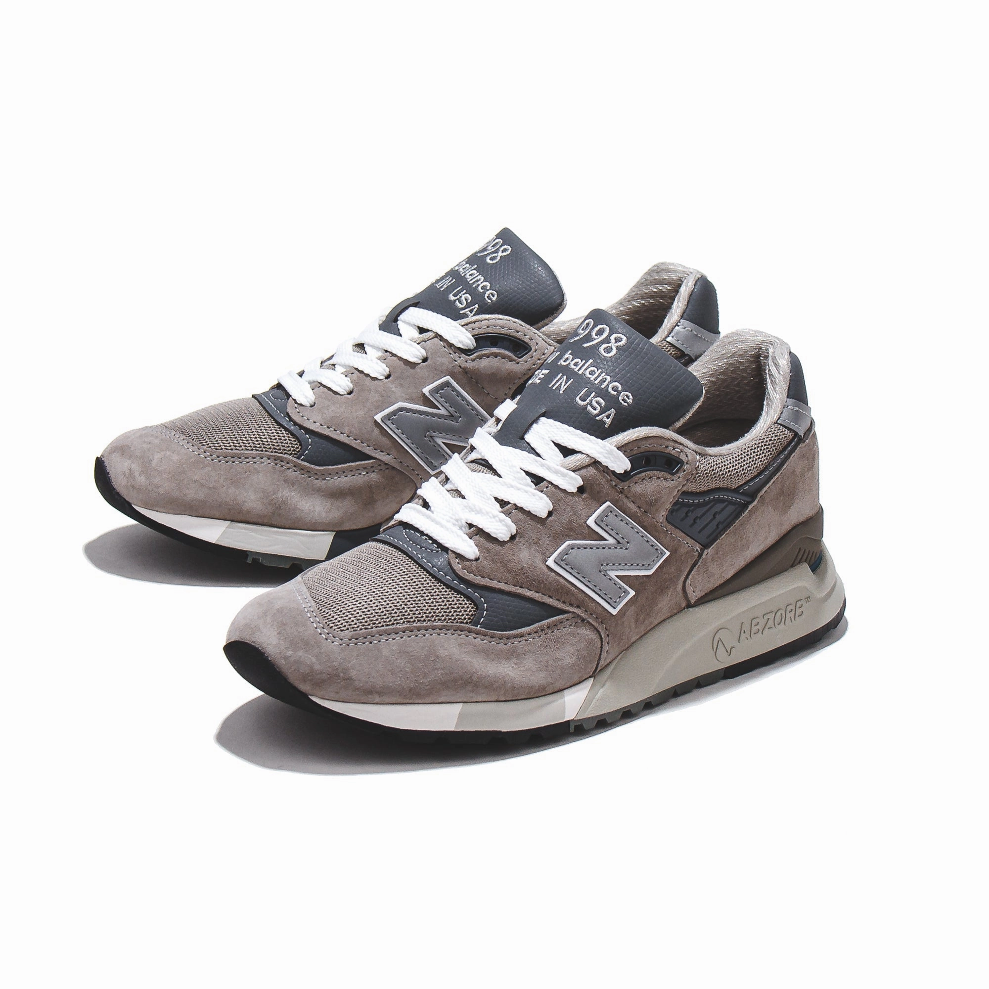 New Balance Unisex 998 Grey Made In USA U998GR Light Step Glide-Out