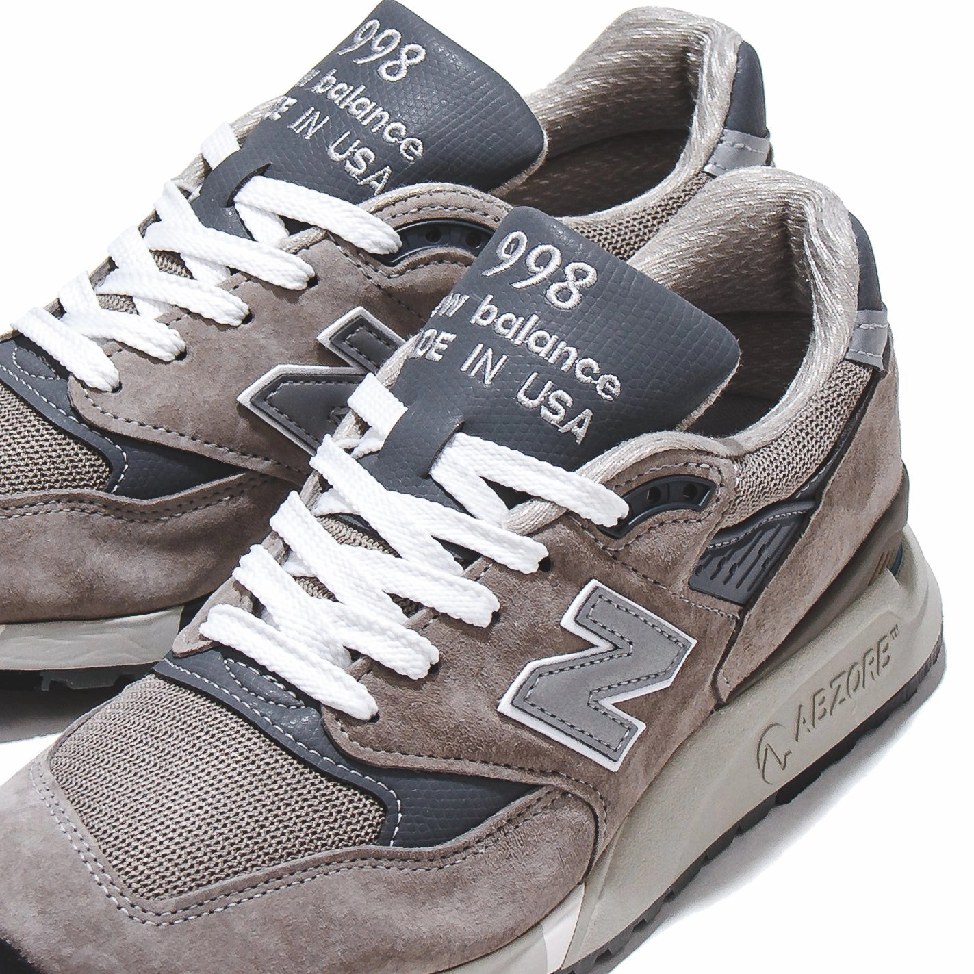 New Balance Unisex 998 Grey Made In USA U998GR Light Step Glide-Out