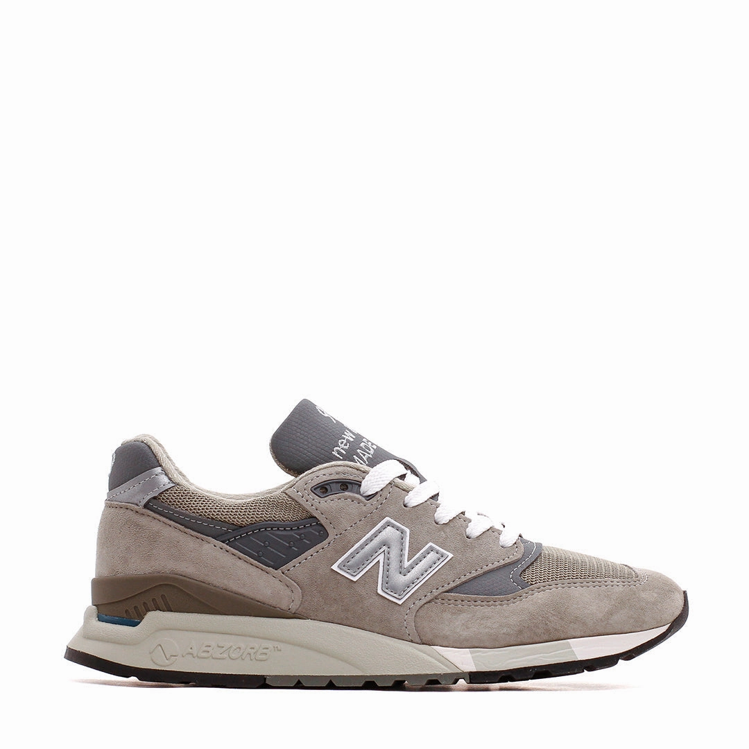 Push Hike New Balance Unisex 998 Grey Made In USA U998GR