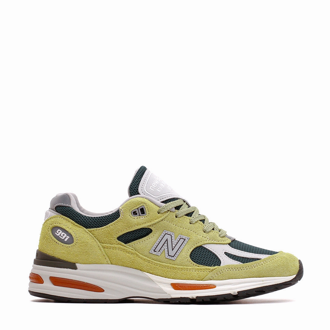 Beach Walks New Balance Unisex Made in UK 991v2 Beechnut Trekking Green U991GT2