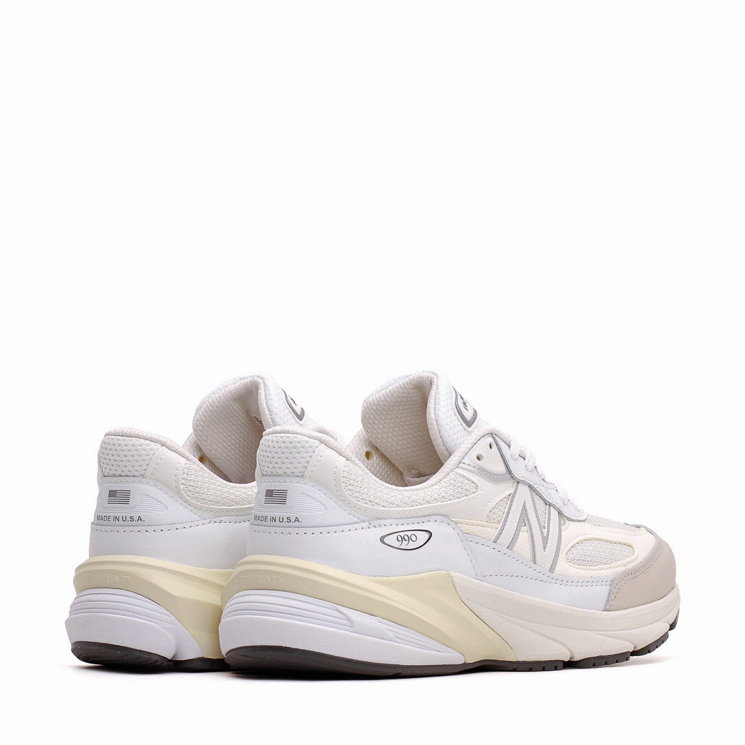 New Balance Unisex Made in USA 990v6 White Sea Salt U990GB6 Quick Step Glide Move