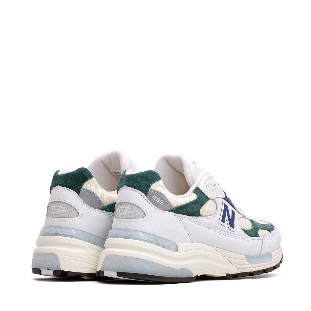 New Balance Unisex Made in USA 992 White Marsh Green U992GB Urban Trail