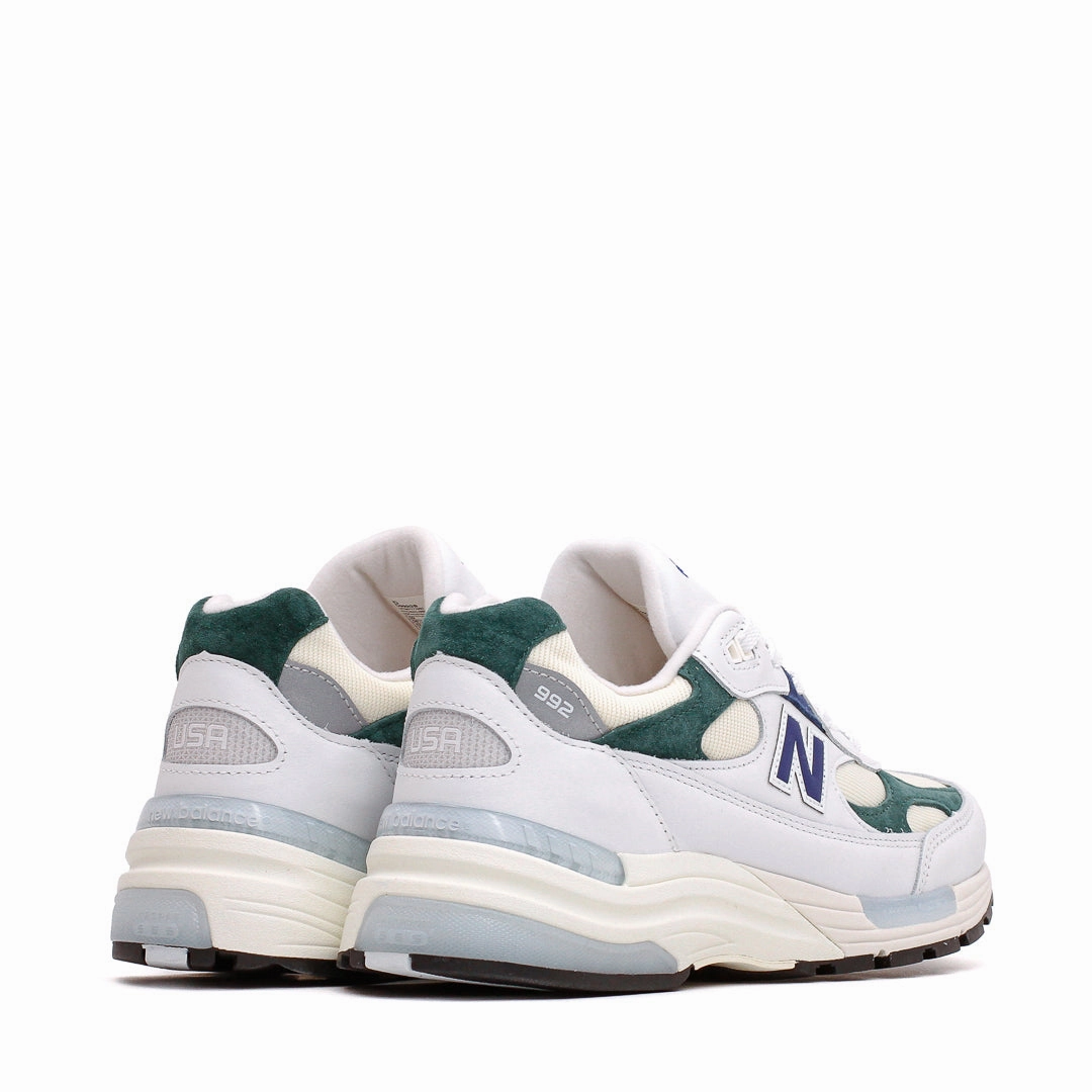 New Balance Unisex Made in USA 992 White Marsh Green U992GB Urban Trail