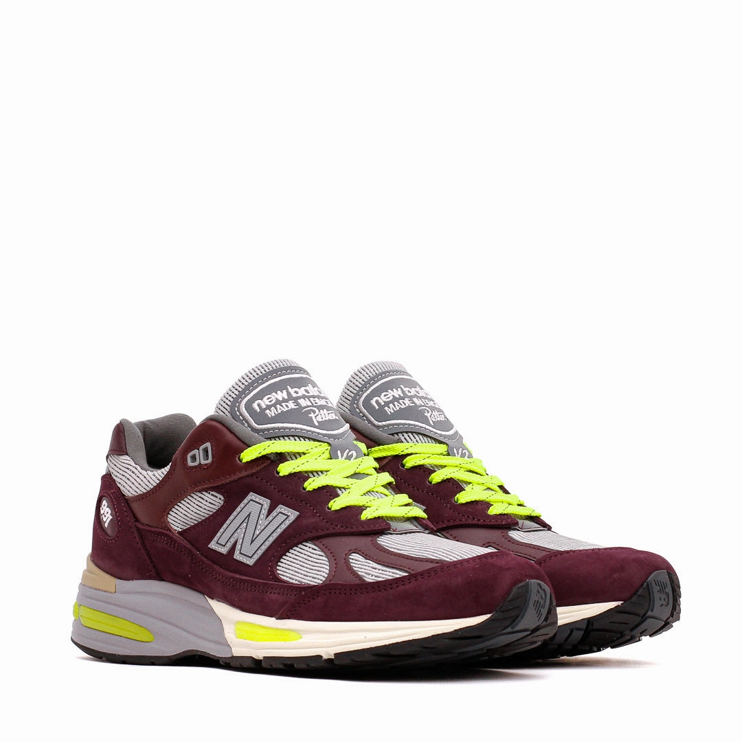 New Balance Unisex x Patta 991v2 Pickled Beet Made In UK U991PD2 Waterproof Layer