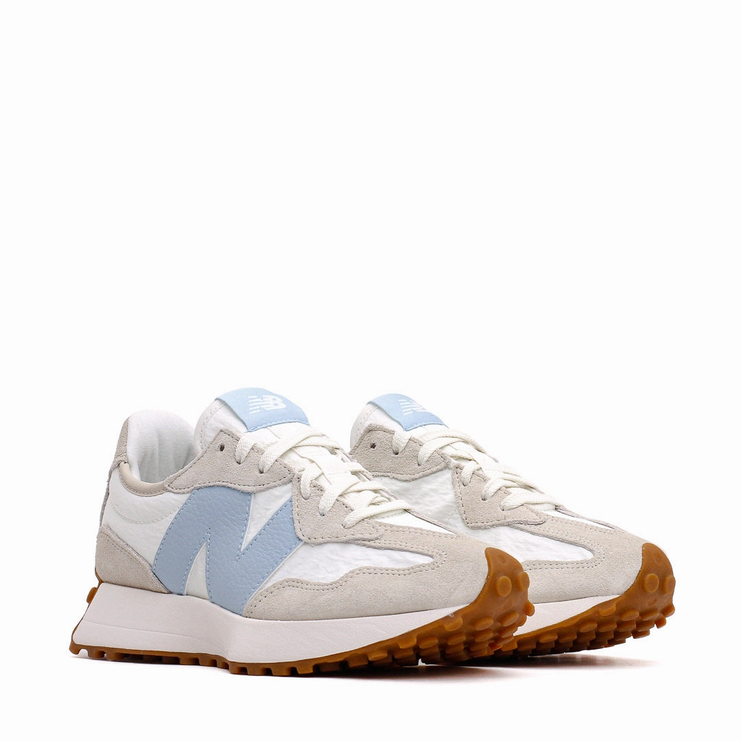 New Balance Women 327 Timberwolf Light Chrome Blue WS327FTA Timeless elegance