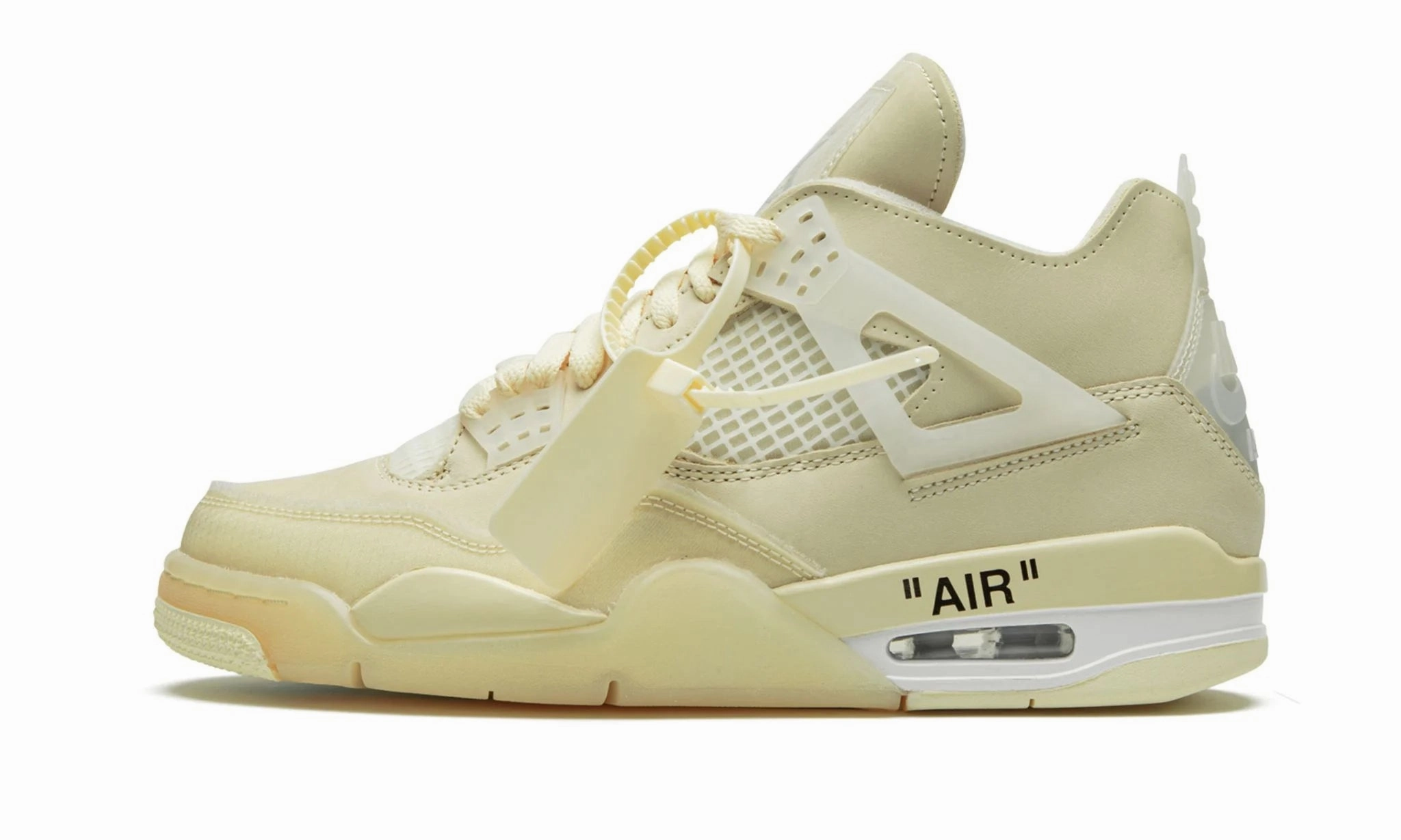 Off-White x Wmns Air Jordan 4 Retro SP Sail obstacle - course - race Nubuck