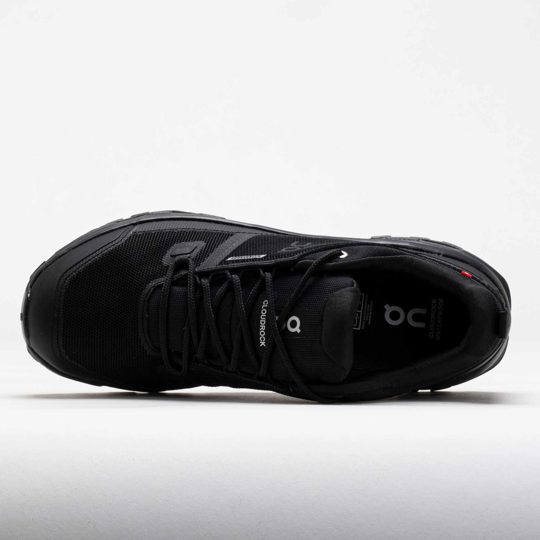 On Cloudrock Low Waterproof Men's Black/Black Comfort Flex