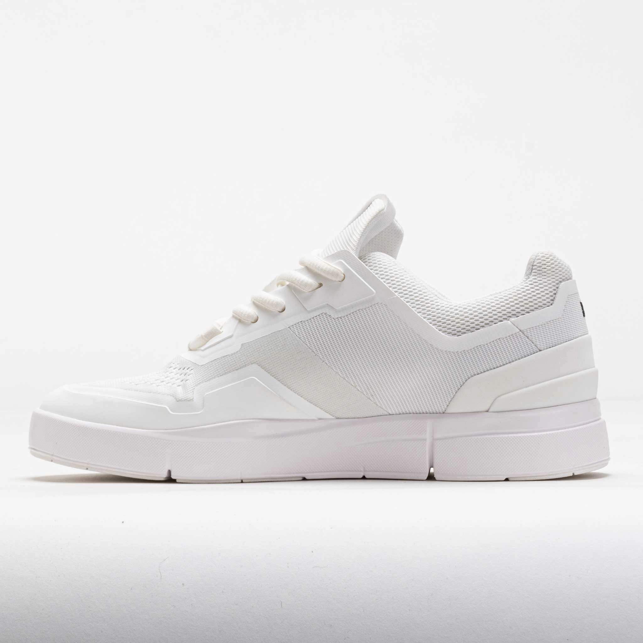On The Roger Spin Women's White/Black Wind - resistant