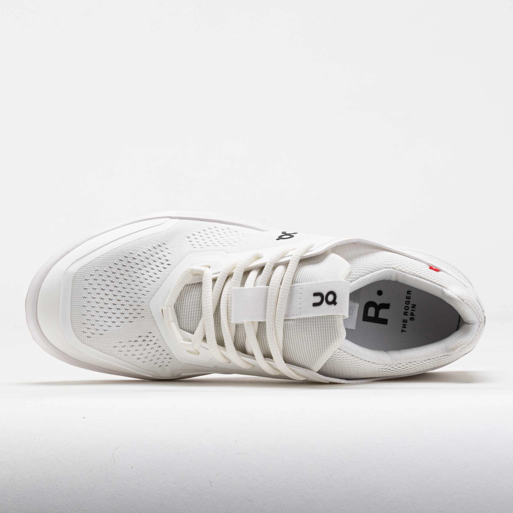 On The Roger Spin Women's White/Black Wind - resistant