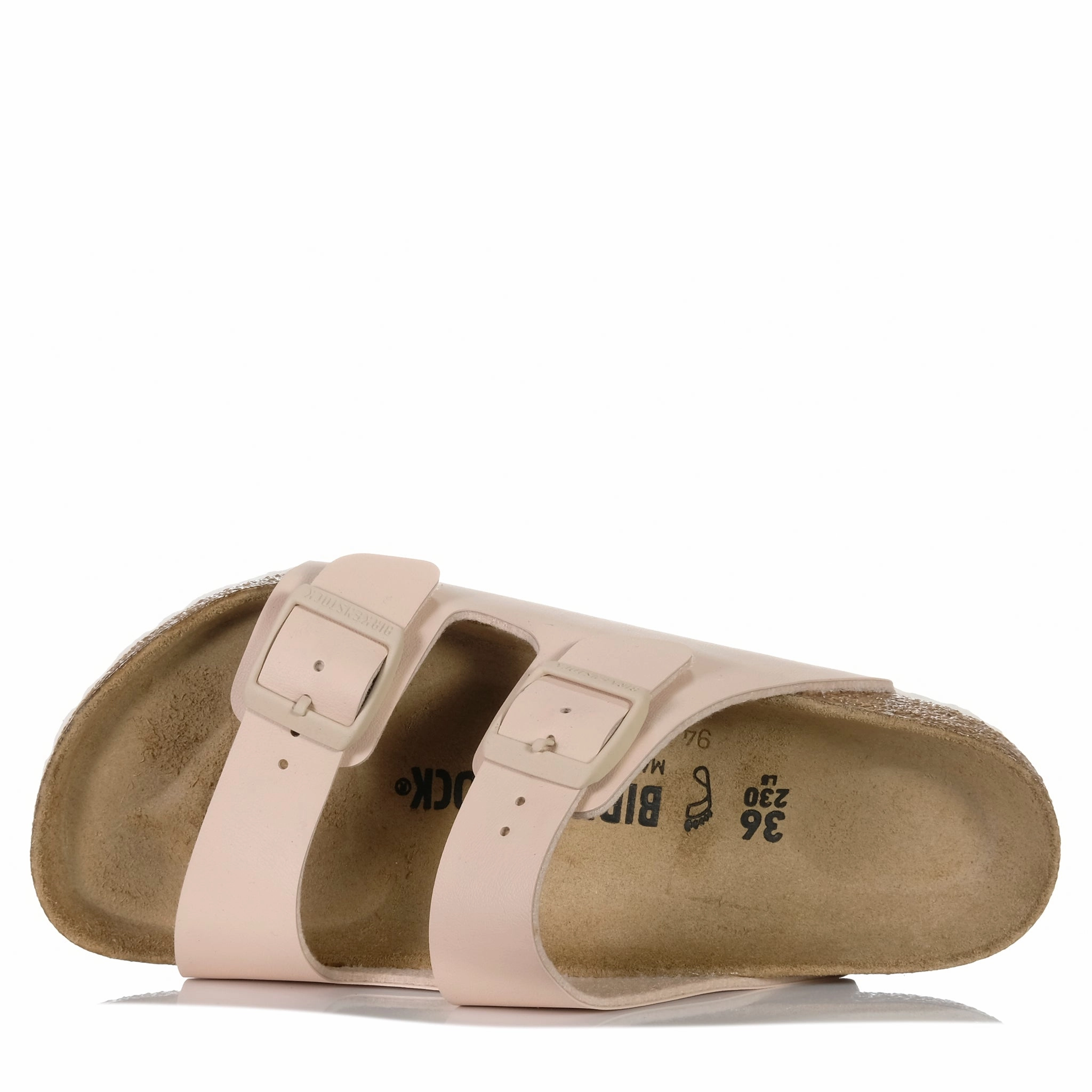 Open Front Birkenstock Arizona Birko-Flor (Regular) New Beige