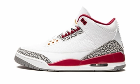 Air Jordan 3 Retro Cardinal Red Lightweight Footwear Suede