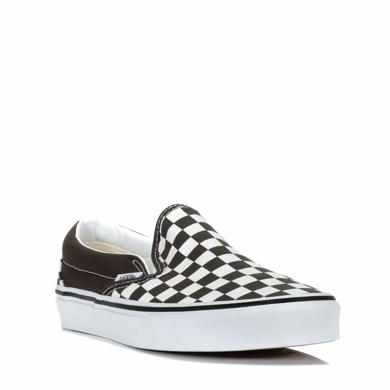 Optimal Flexibility Vans Classic Slip-On Checkerboard Turkish Coffee