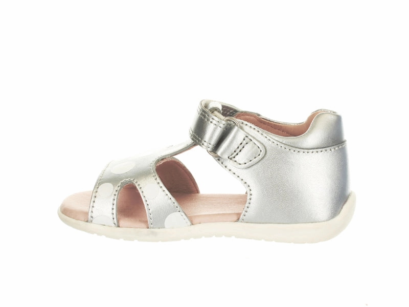 Opulent Padding Surefit Brie Toddler Sandal - Silver