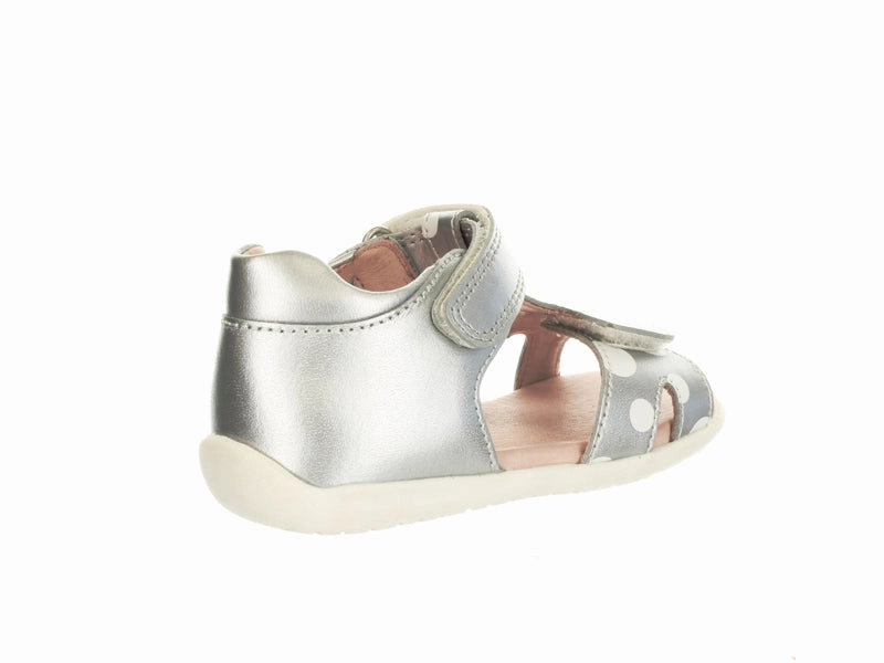 Opulent Padding Surefit Brie Toddler Sandal - Silver