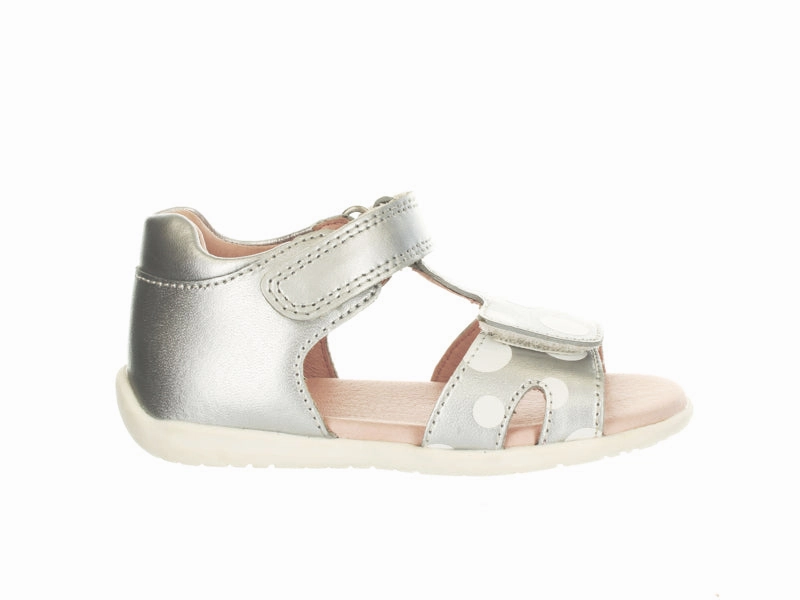 Color Mix Flower Pop Surefit Brie Toddler Sandal - Silver