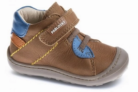 Pablosky StepEasy Boot - Long Beach Cognac Zipper Closure