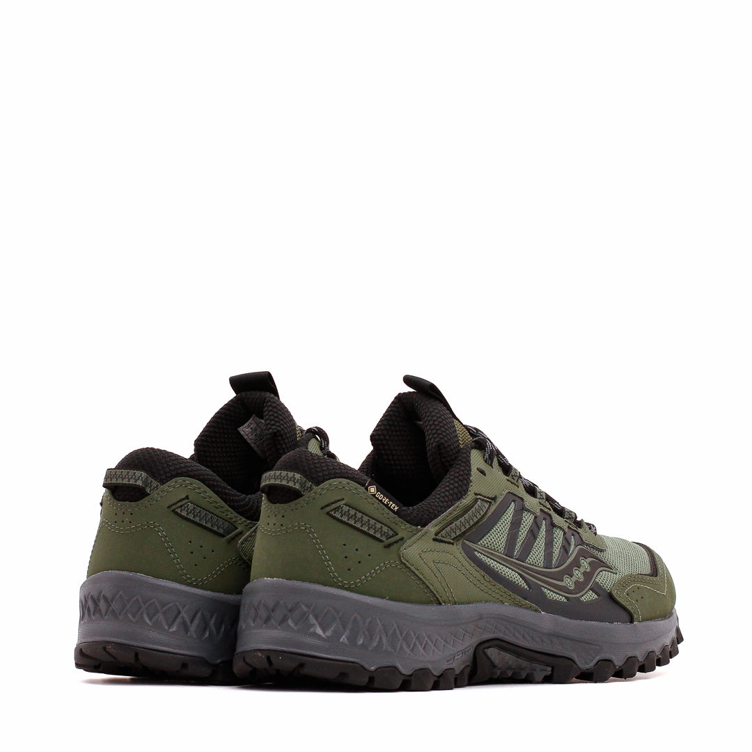 Premium Fit Saucony Men Grid Peak GTX Gore-Tex Forest Black S70849-2