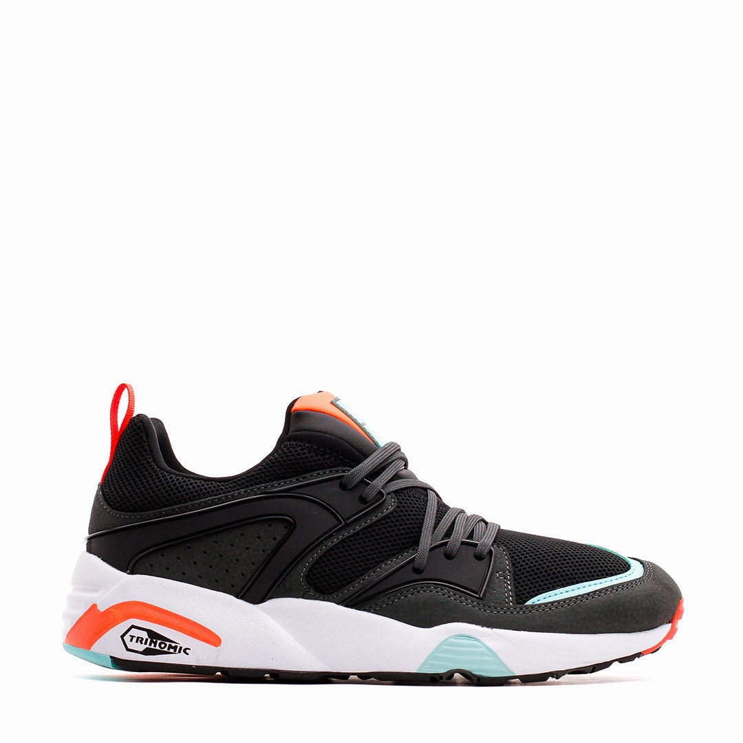 Puma Men Blaze of Glory Reverse Classics Black Gray Coral 383532-01 Daily Explorer