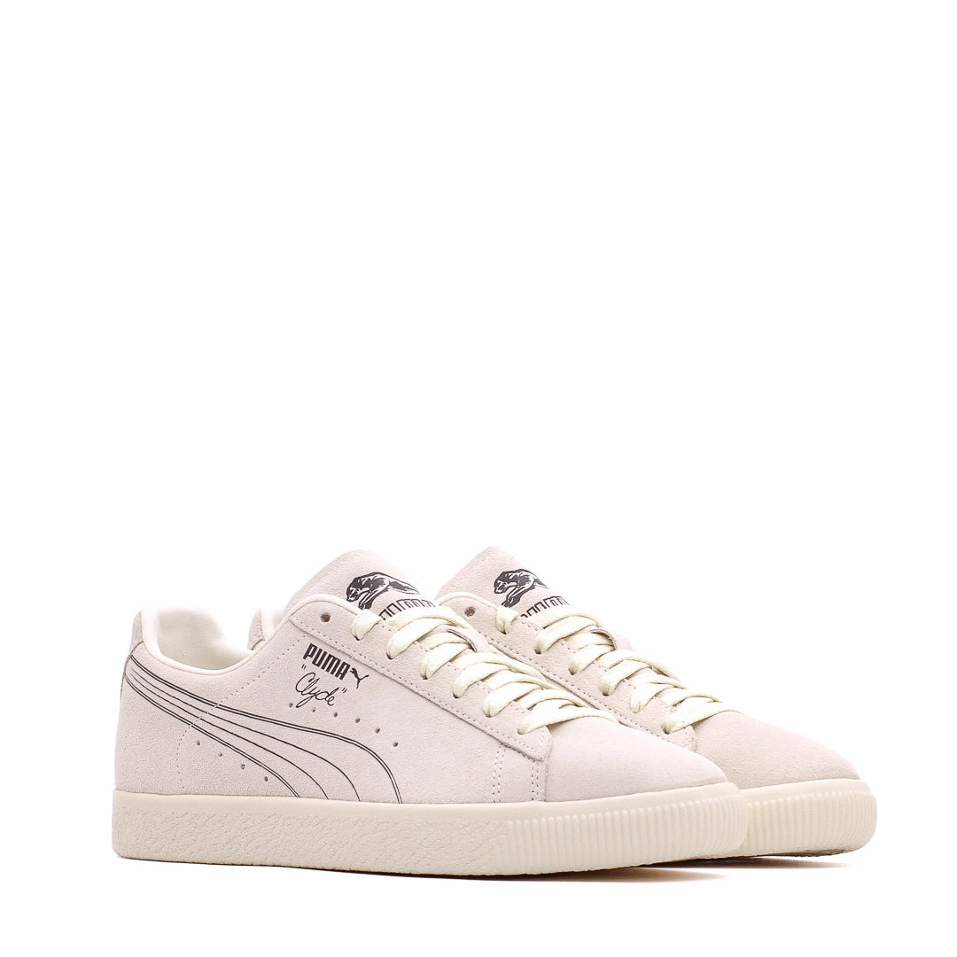 Puma Men Clyde No. 1 Frosted Ivory Smokey Gray 389555-01 Easy Step-On Comfort Layer