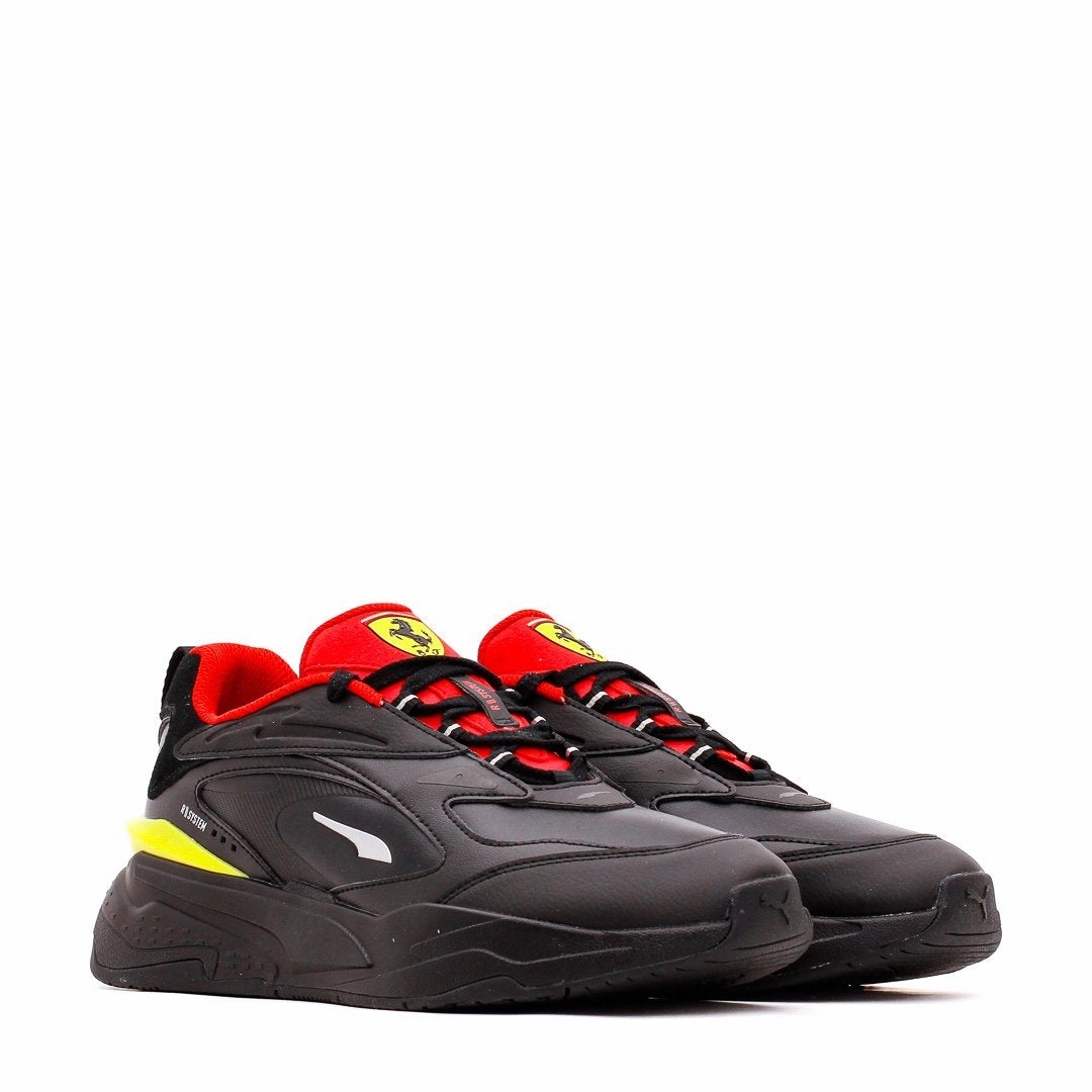 Puma Men Ferrari RS-Fast Black Rosso Corso 306810-01 Ultra grip
