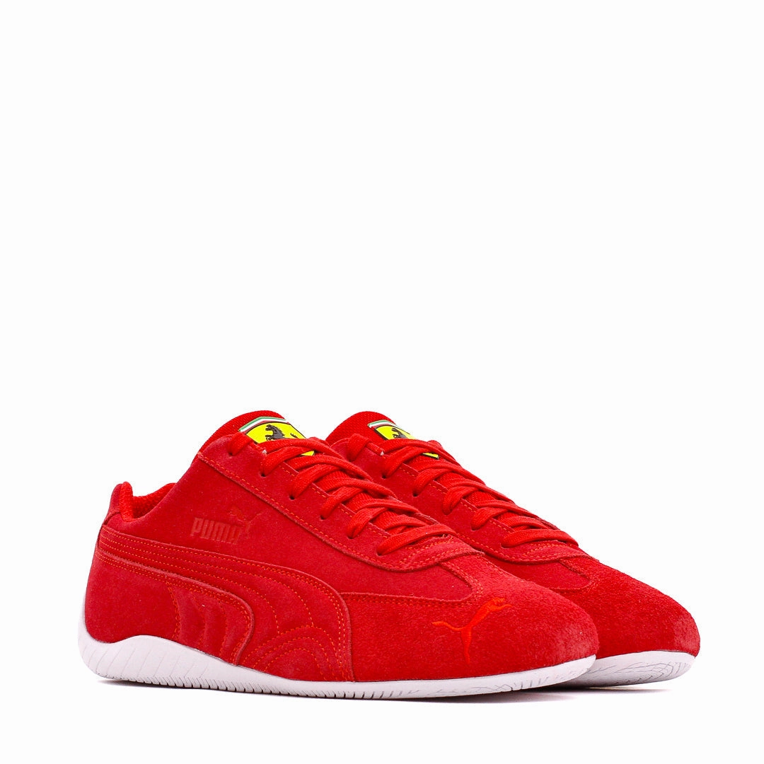 Puma Men Ferrari Speedcat Rosso Corsa White 307822-02 Easy Glide-In
