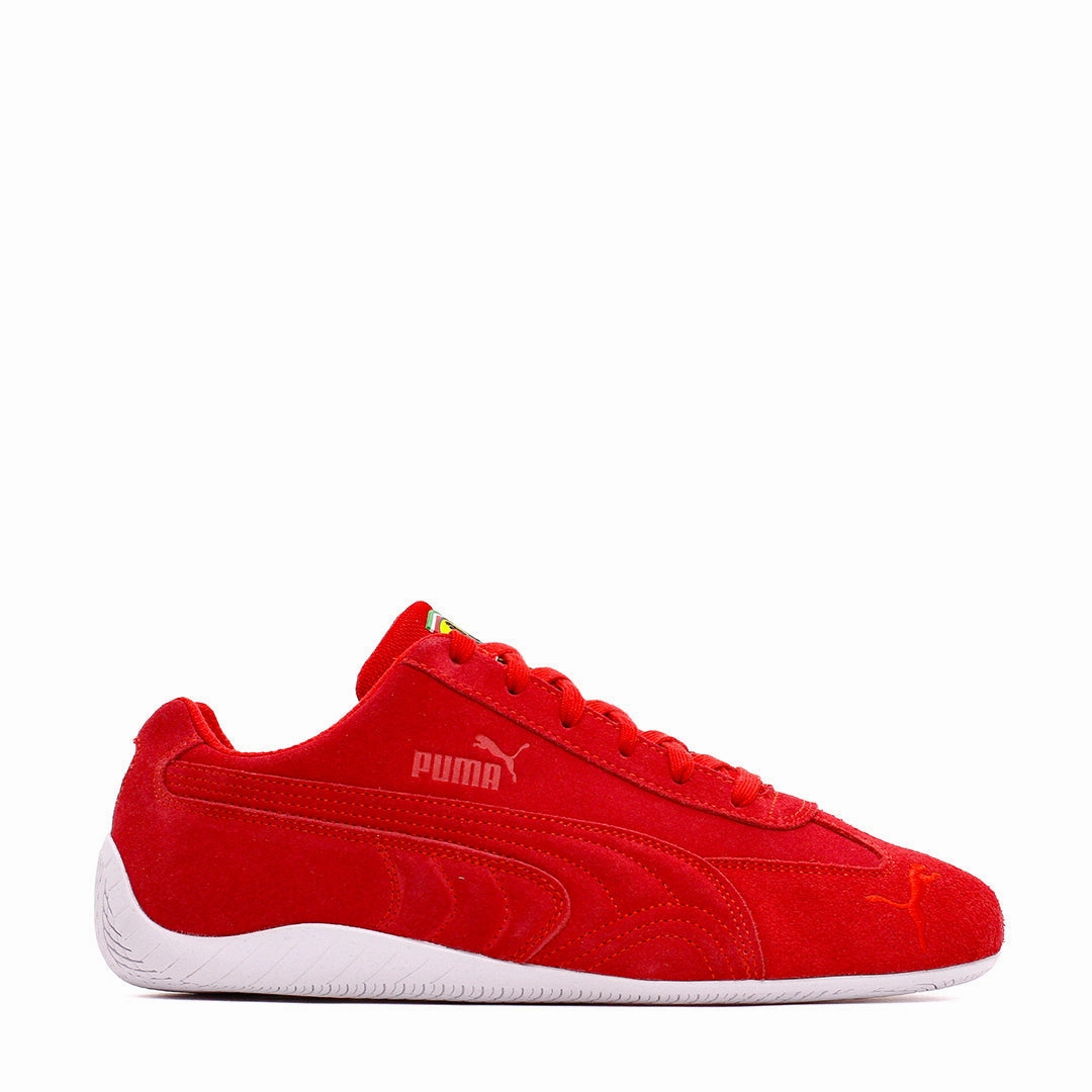 Puma Men Ferrari Speedcat Rosso Corsa White 307822-02 Easy Glide-In