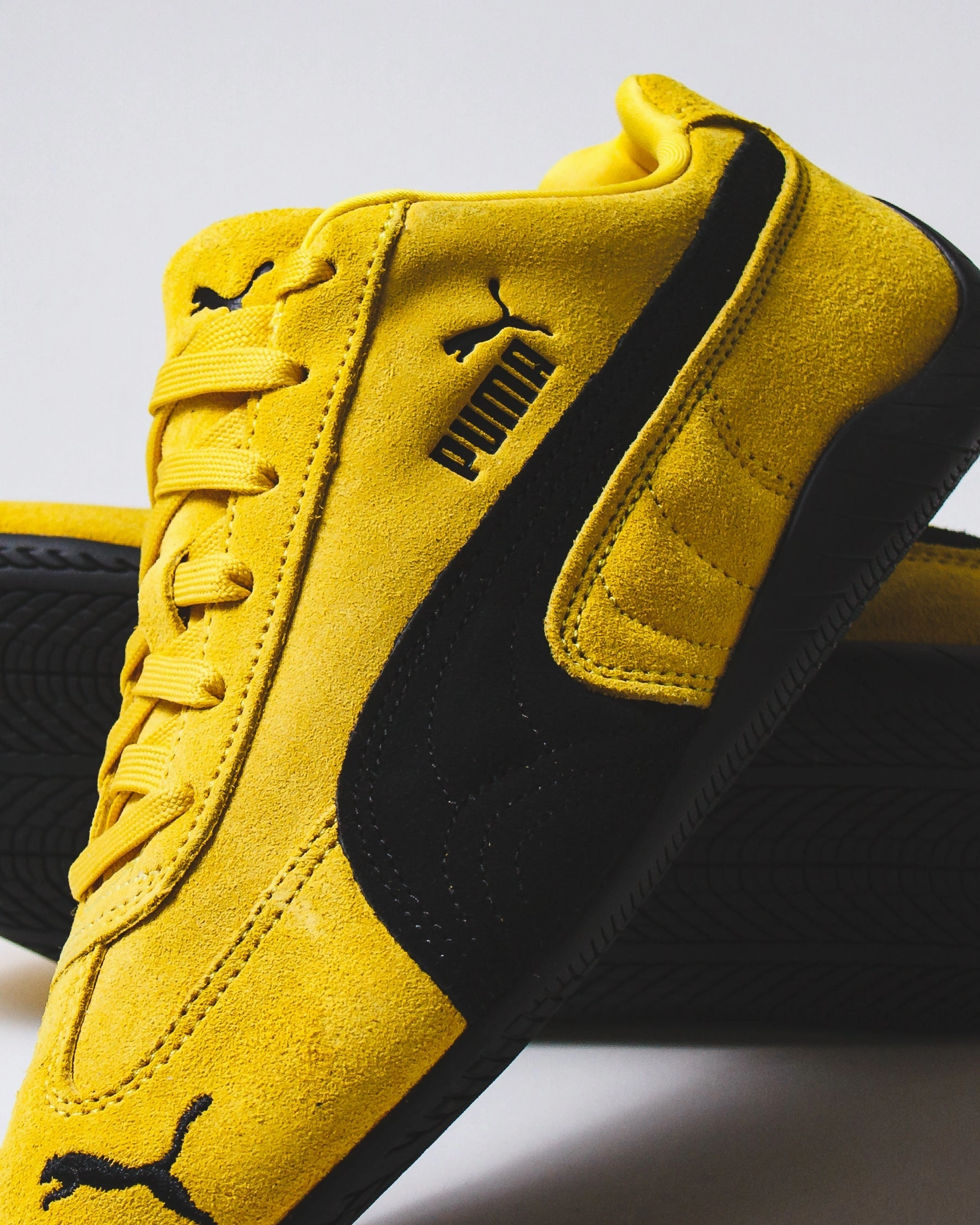 Puma Men Speedcat OG Yellow Black 398846-19 Soft Step Move Glide