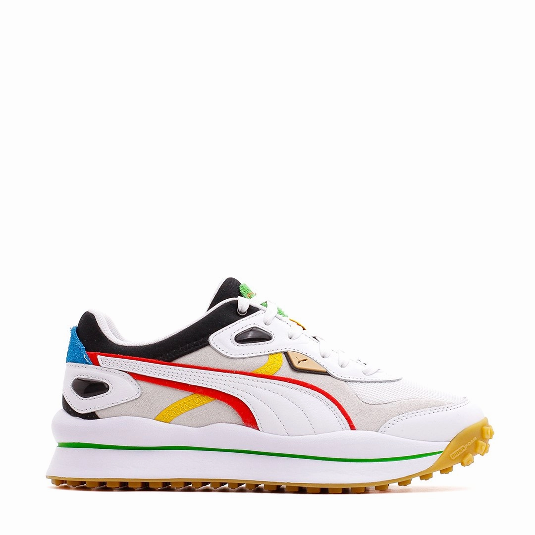 Puma Men Street Rider WH White Red Black 375820-01 Trendy Step