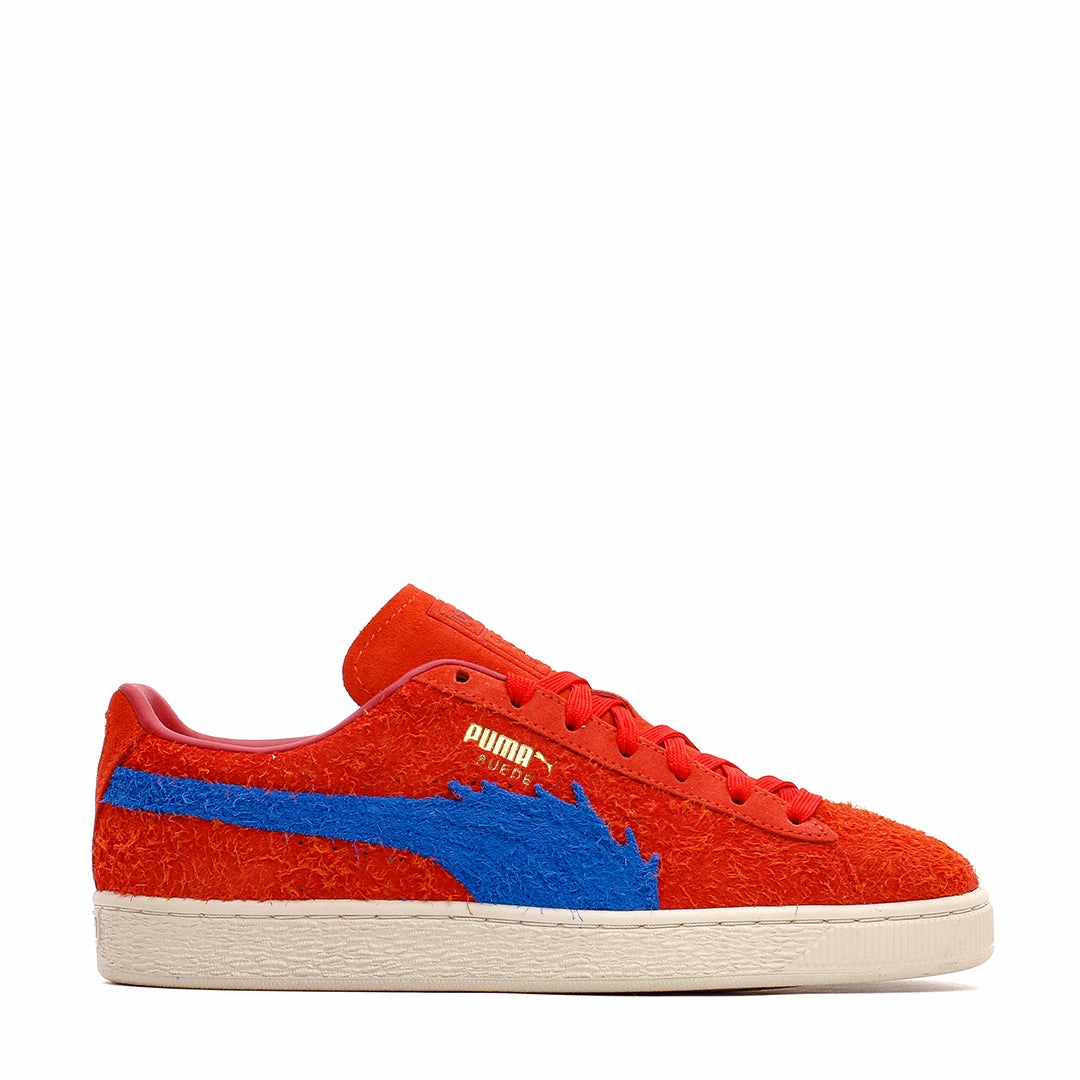 Puma Men Suede x One Piece Red Blue 396520-01 Heavy Pace Park Jogger