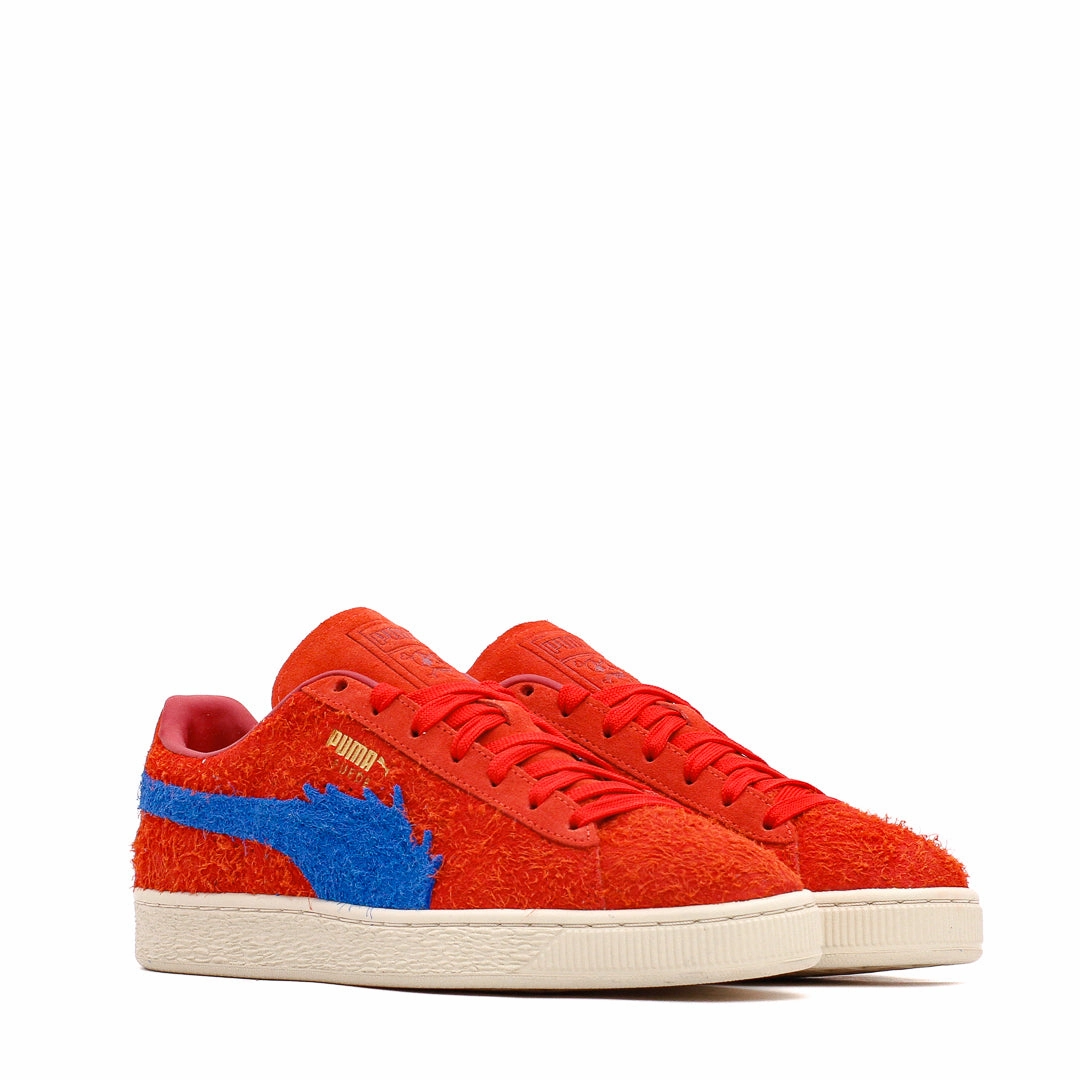 Puma Men Suede x One Piece Red Blue 396520-01 Flex Flow
