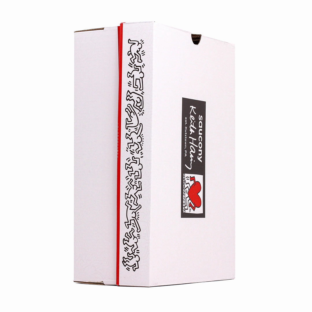 quick dry Saucony x Keith Haring Men Shadow 6000 White Black S70973-1