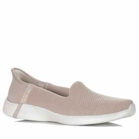 Skechers Slip-Ins: On-The-Go Swift - Luminary 137291 Taupe/Gold left - right specific shoes slip - resistant shoes