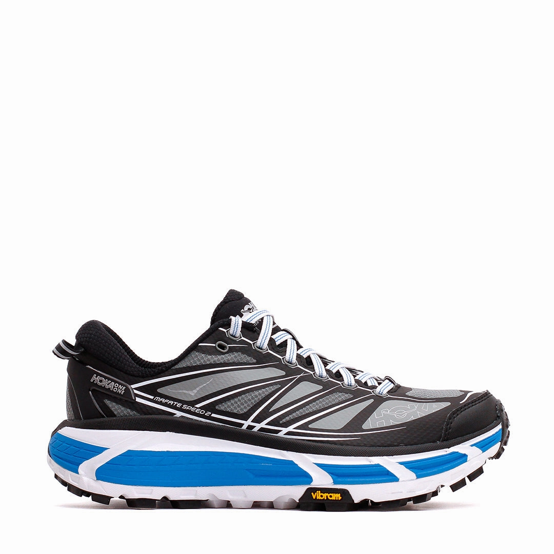 Galaxy Hike Planet Run Hoka One One Unisex Mafate Speed 2 Black White 1126851-BWHT