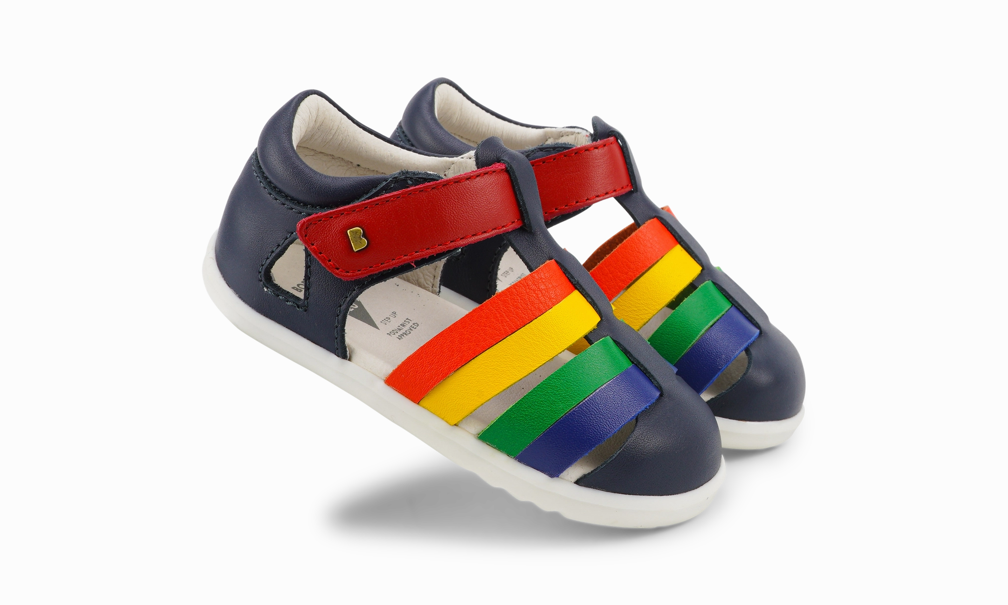 Rain-Ready Bobux Step Up Tidal Sandal  - Navy/Multi